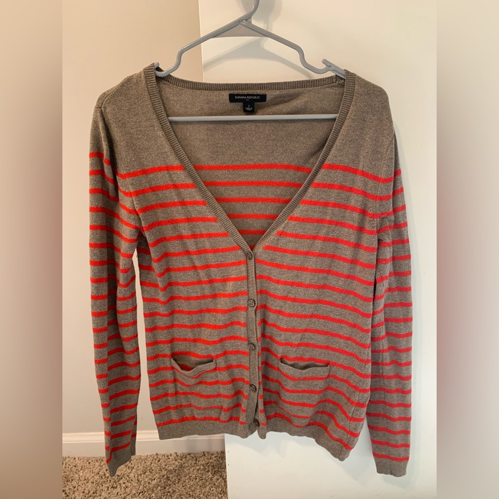 Banana Republic striped cardigan